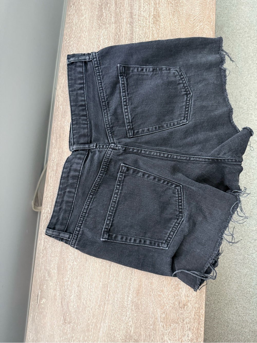 Topshop moto black denim mom fit shorts - Picture 3 of 4
